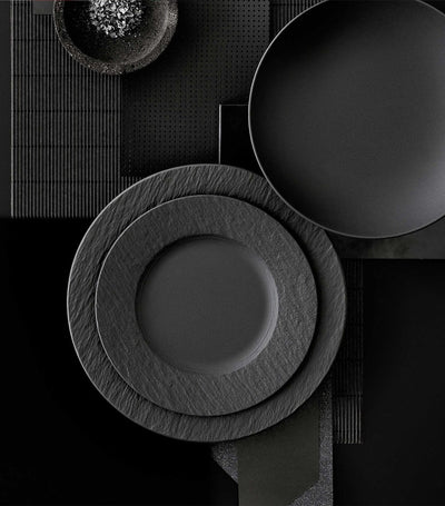 مجموعة طبق عشاء Villeroy & Boch Manufacture Rock بورسلين من Harrods - اشترِ عبر الإنترنت من McGrocer