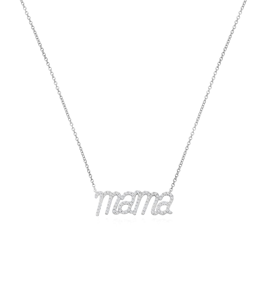 NOA Mama Necklace white gold diamond 0.27ct, UK version