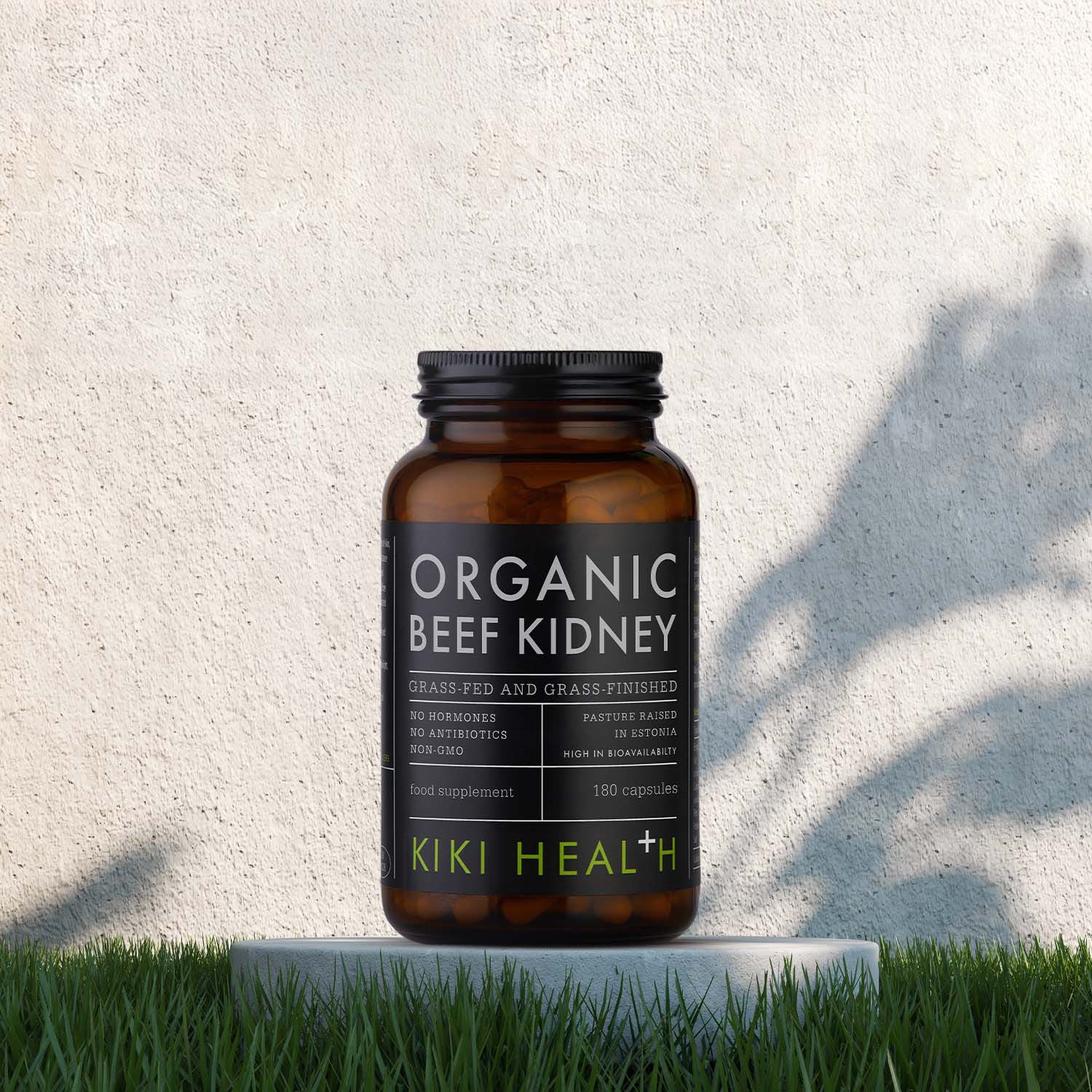 KIKI Health organic beef kidney capsules 180 Vegicaps, UK version