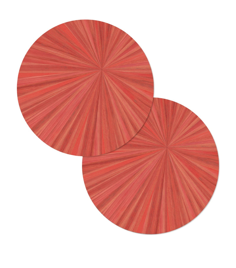 Hestia Soleil Round Placemats Set of 2, UK version