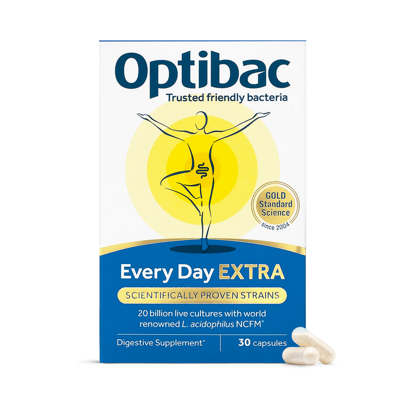Optibac Probiotic Capsules Every Day Extra 30, imported from the UK