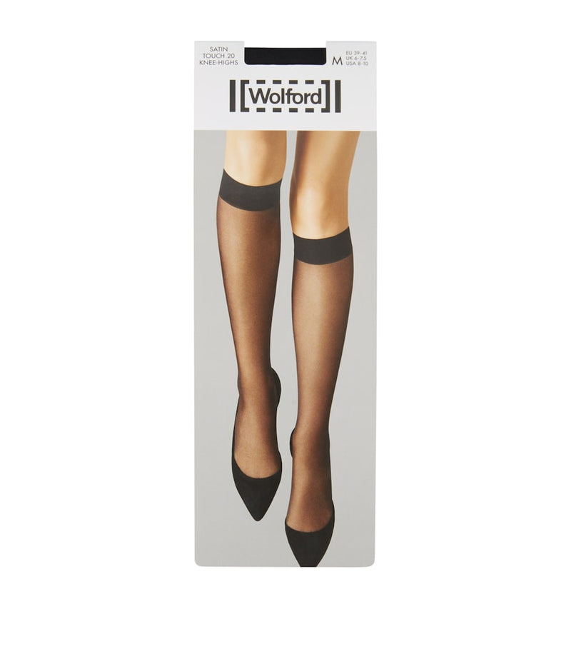 Wolford Satin Touch 20 knee-high stockings - British product