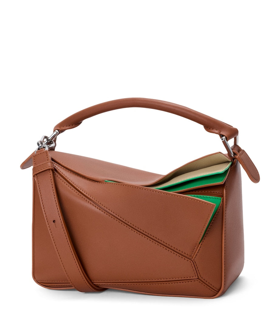 LOEWE layered leather Puzzle top-handle bag small size (British brand)