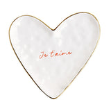 Argos Home Je t'aime heart plate 19.6cm, imported from the UK