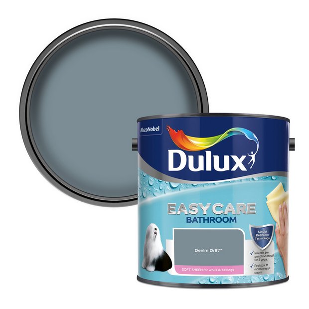 Dulux bathroom paint Denim Drift 2.5L (British brand)