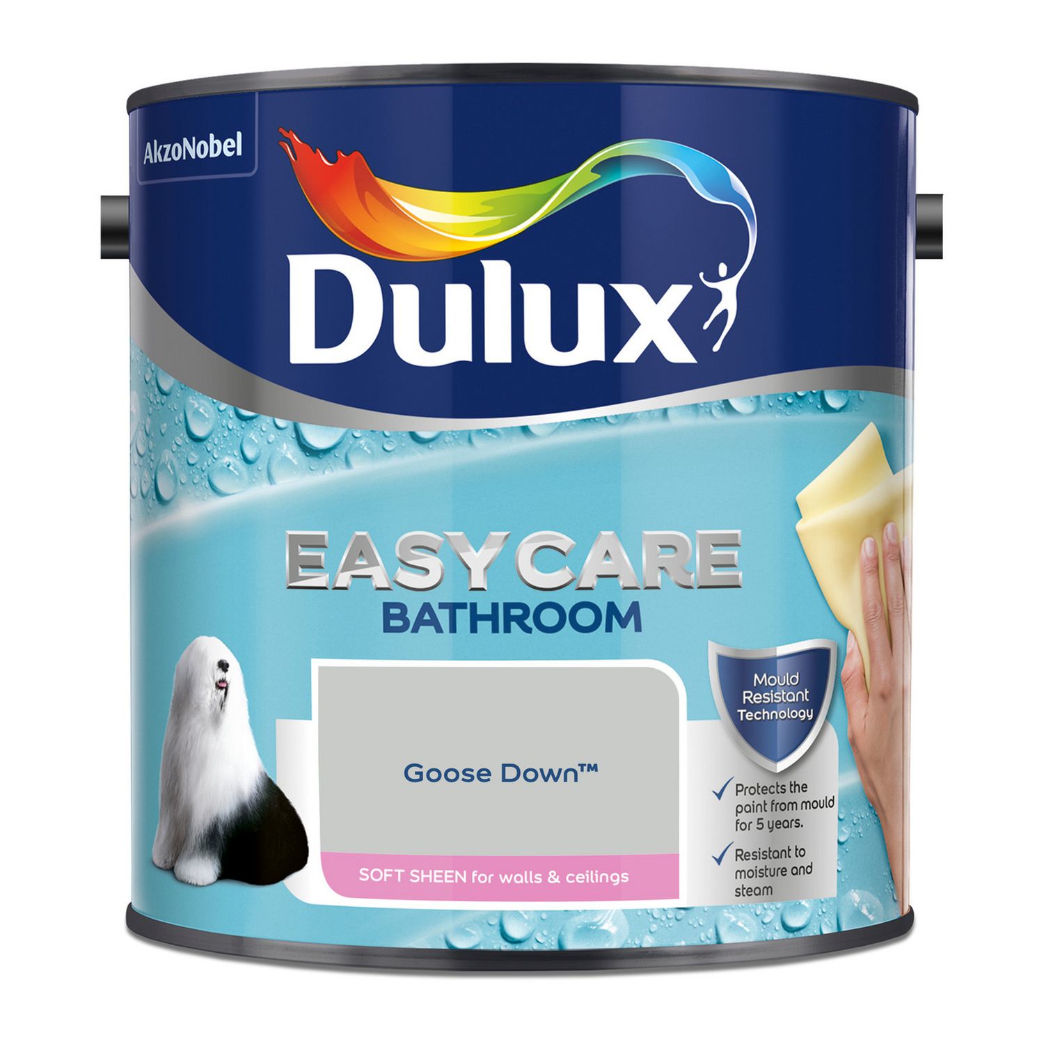 Dulux bathroom paint Goose Down 2.5L, UK version