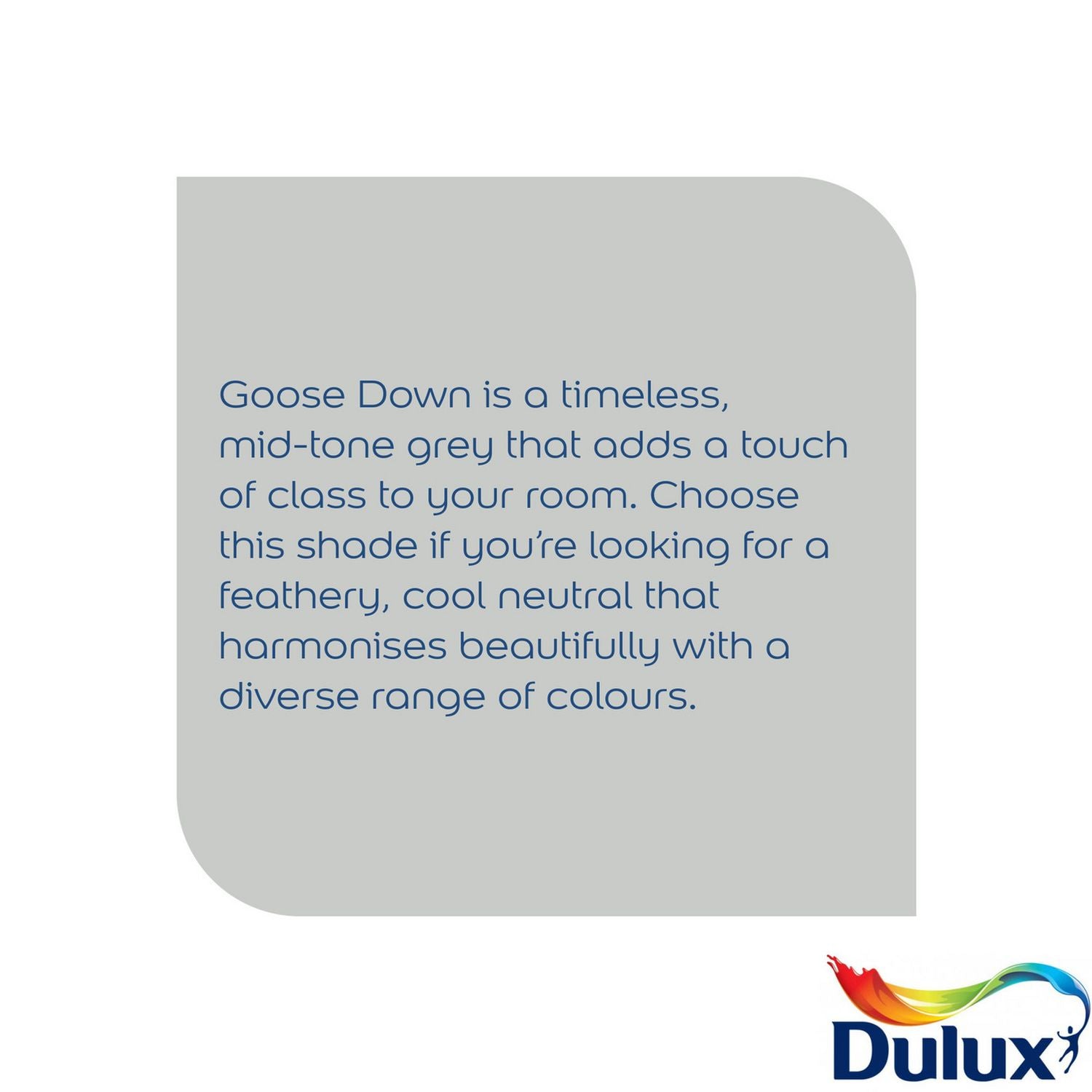 Dulux bathroom paint Goose Down 2.5L, UK version