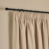 Habitat blackout curtains latte stripe pencil pleat 117x137cm, UK version