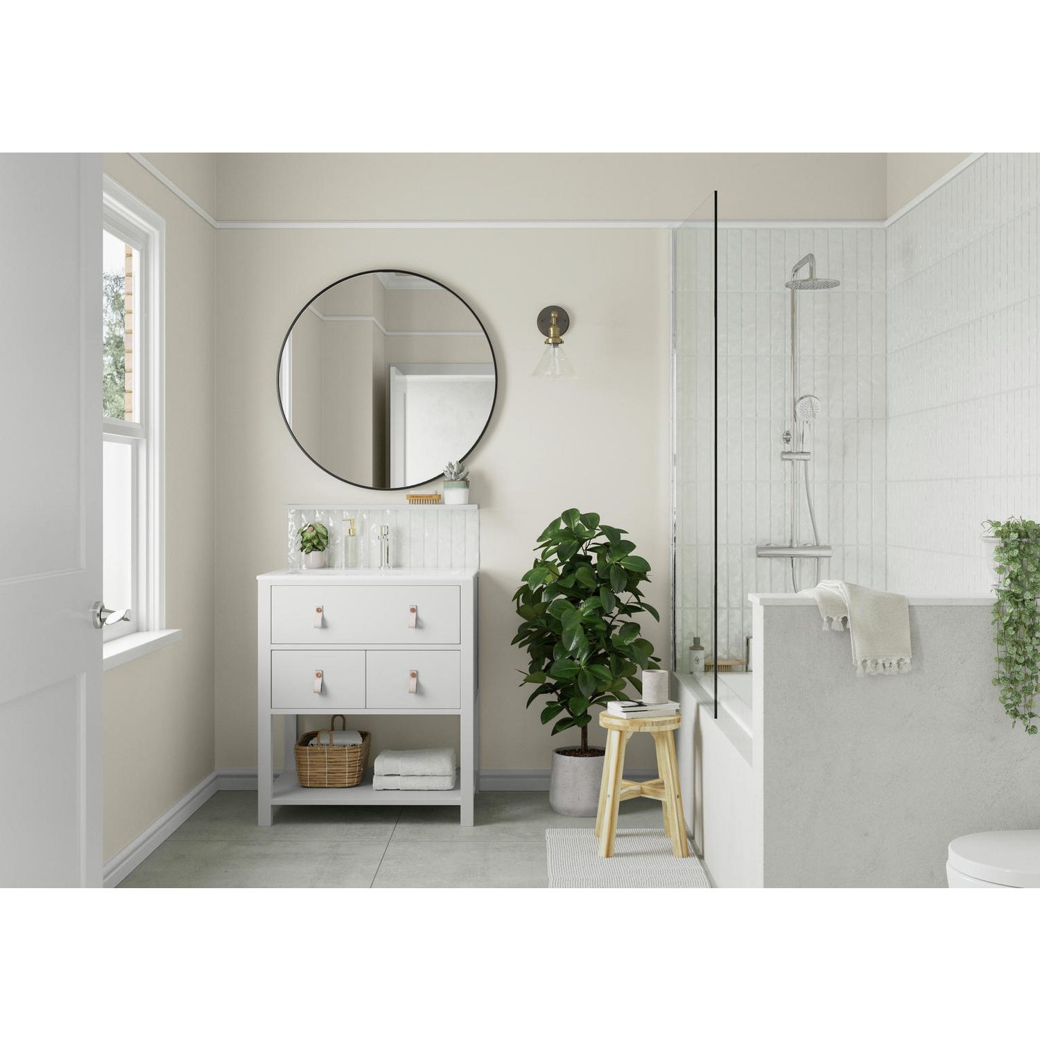 Dulux Easycare Bathroom paint Natural Calico 2.5L - British product