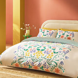 Habitat Placement Floral White Bedding Set - Superking