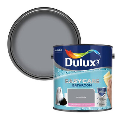 Argos Dulux Easycare Bathroom Soft Sheen Paint Natural Slate 2.5L- Buy online at McGrocer