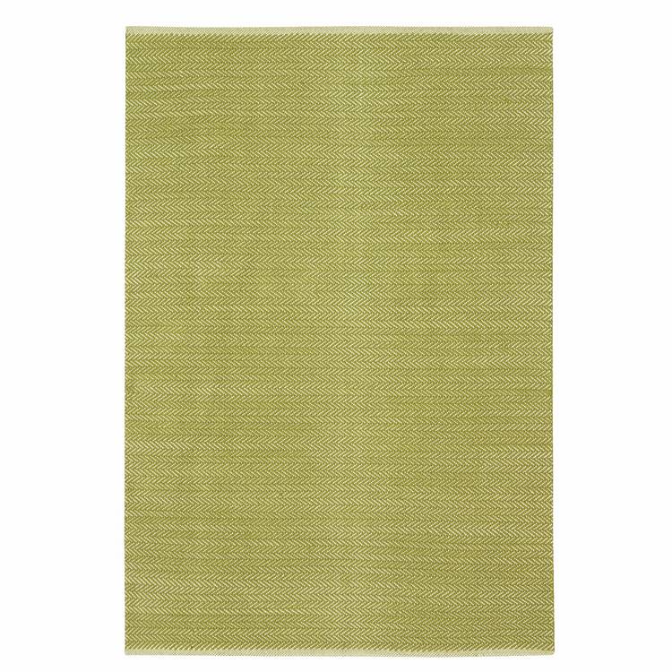 Argos Home herringbone green cotton flatweave rug 120x170cm, UK version
