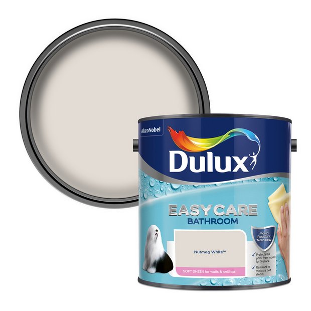 Dulux bathroom paint Nutmeg White 2.5L - British product