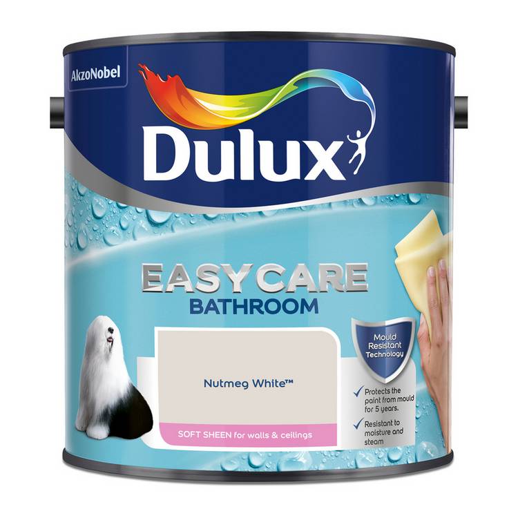 Dulux bathroom paint Nutmeg White 2.5L - British product