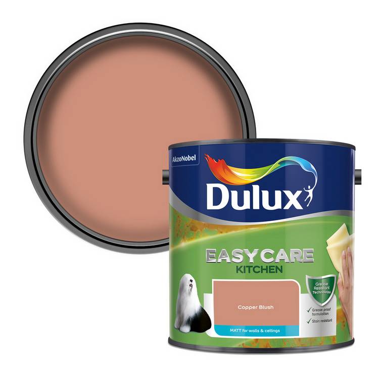 Dulux Easycare Kitchen Matt paint Copper Blush 2.5L, UK version
