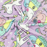 Peppa Pig fleece throw purple rainbow fairy design 150x100cm (British brand)
