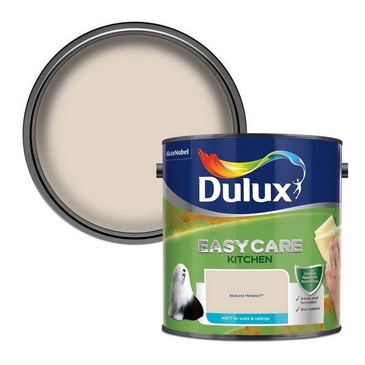 Dulux Easycare Kitchen Matt Natural Hessian paint 2.5L (British brand)
