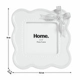 Argos Home ceramic picture frame pink bow 4x4 inch, UK version