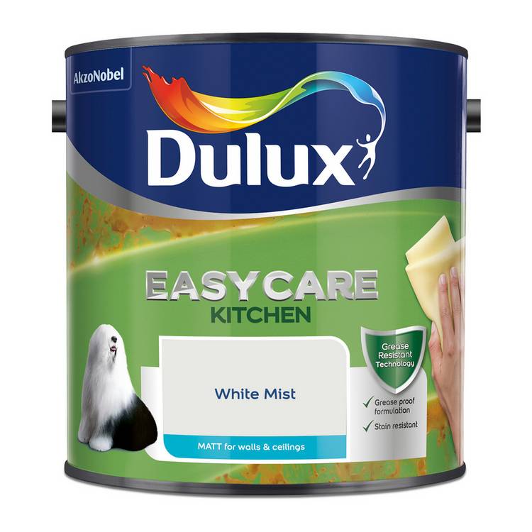 Dulux kitchen paint Matt White Mist 2.5L (British brand)