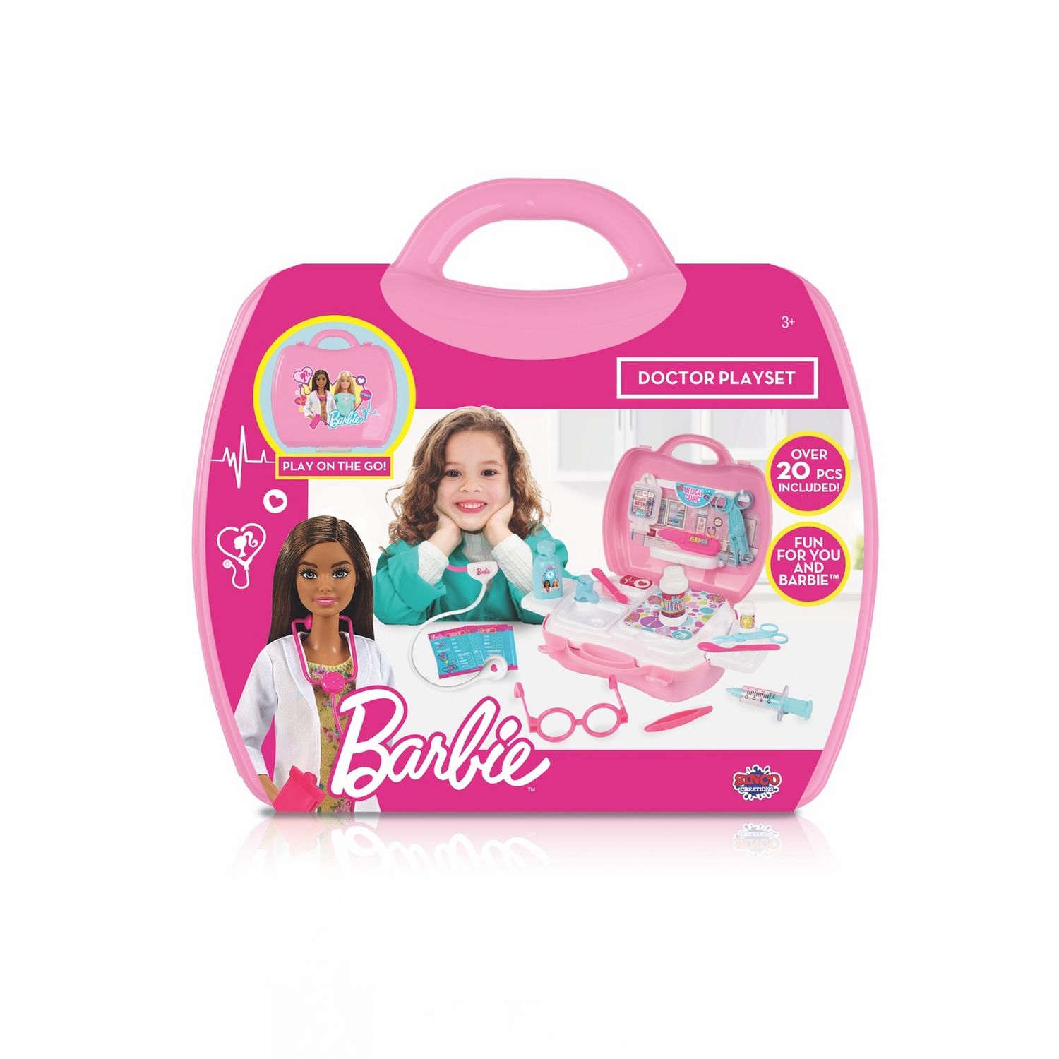 Barbie doctor playset with carry case, UK version
