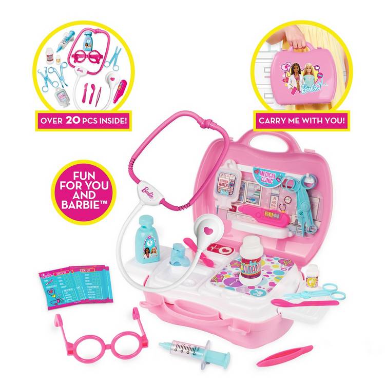 Barbie doctor playset with carry case, UK version