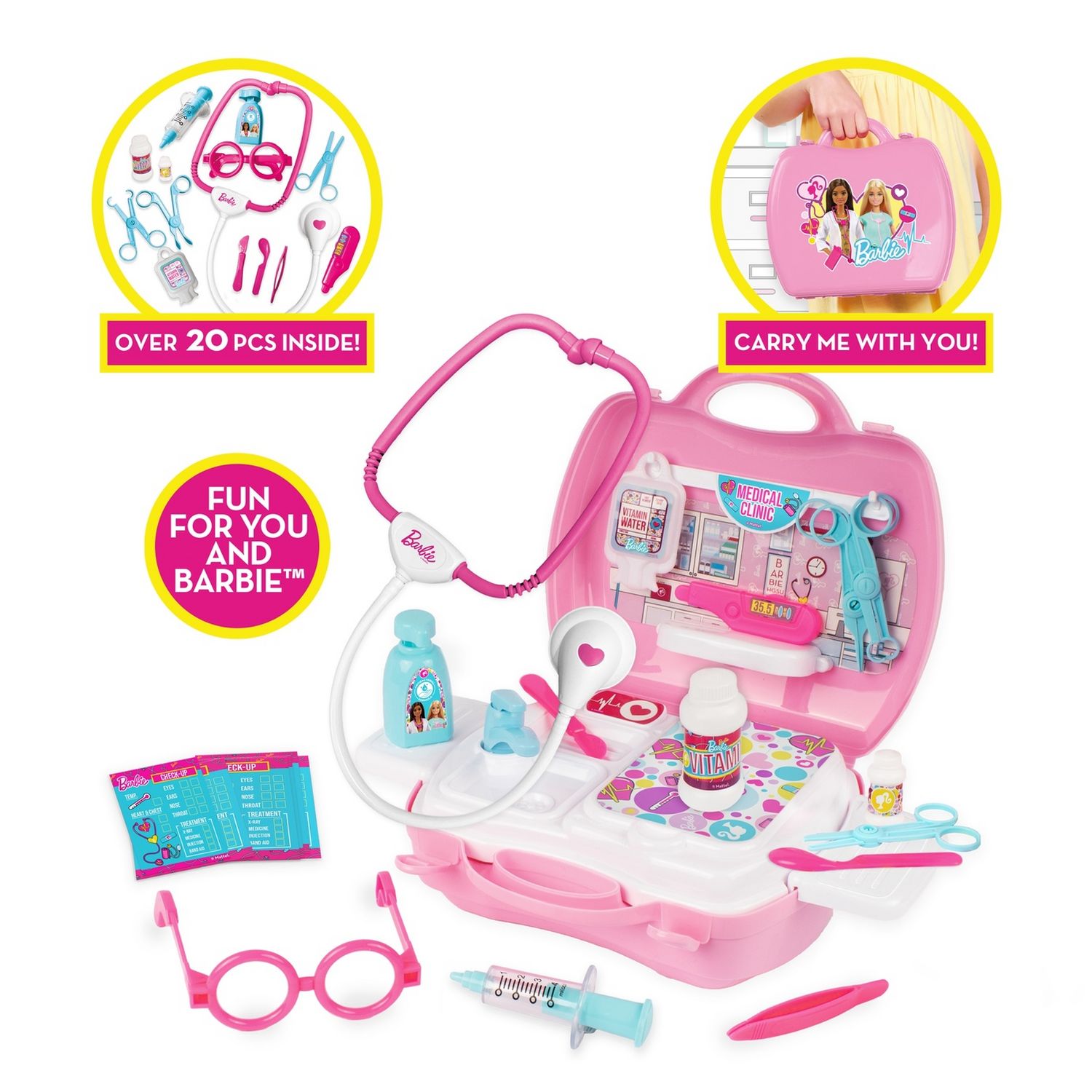 Barbie doctor playset with carry case, UK version