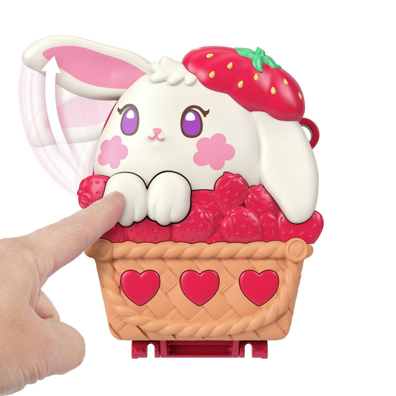 Polly Pocket Picnic Bunny Compact playset with micro doll and accessories, imported from the UK