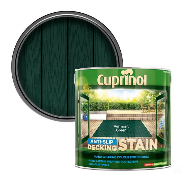 Cuprinol decking stain Vermont Green 2.5L (British brand)