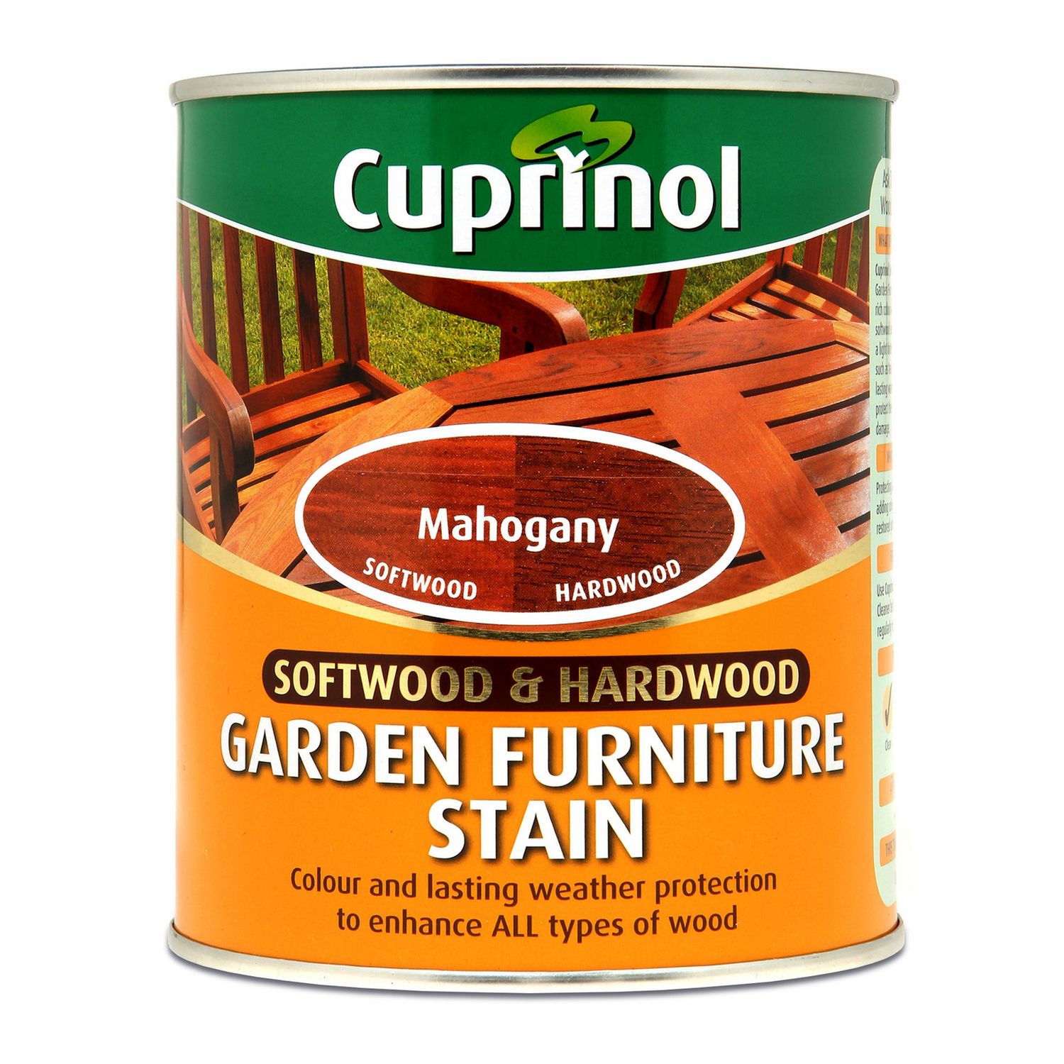 Cuprinol garden furniture stain mahogany 750ml, imported from the UK