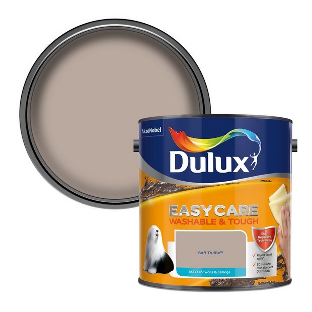 Dulux Easycare matt paint Soft Truffle 2.5L - British product