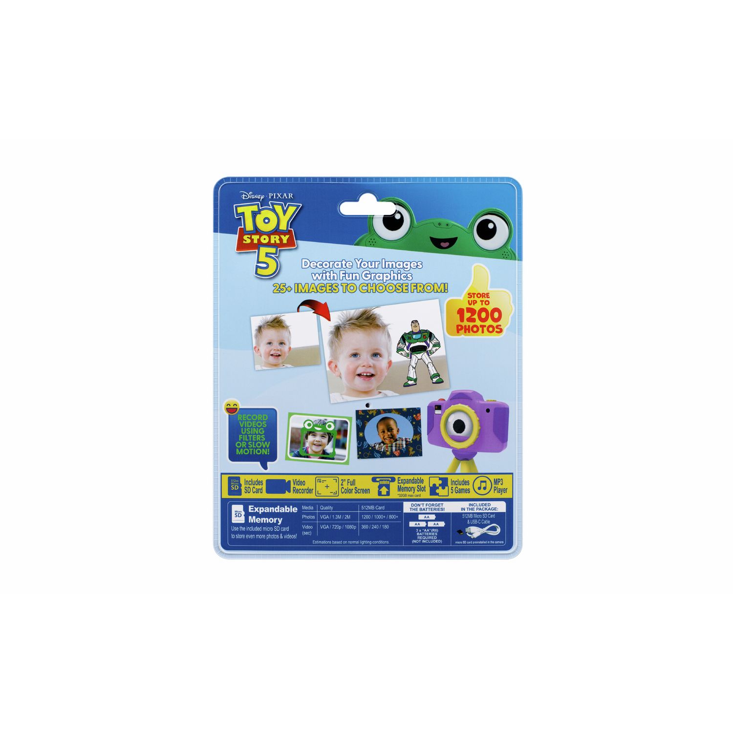 Disney Toy Story 5 Snappy kids digital camera, UK version