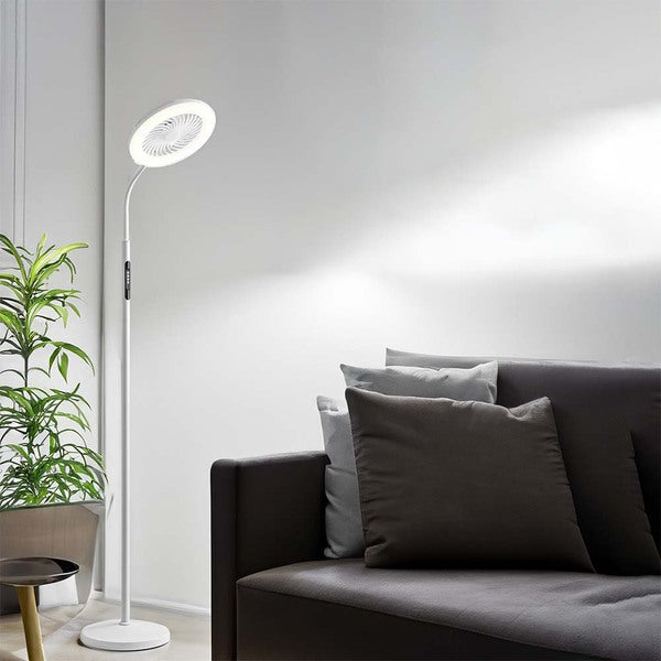 Lifemax LED floor light with fan adjustable height, UK version