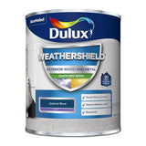 Dulux Weathershield Satin Oxford Blue paint 750ml - British product