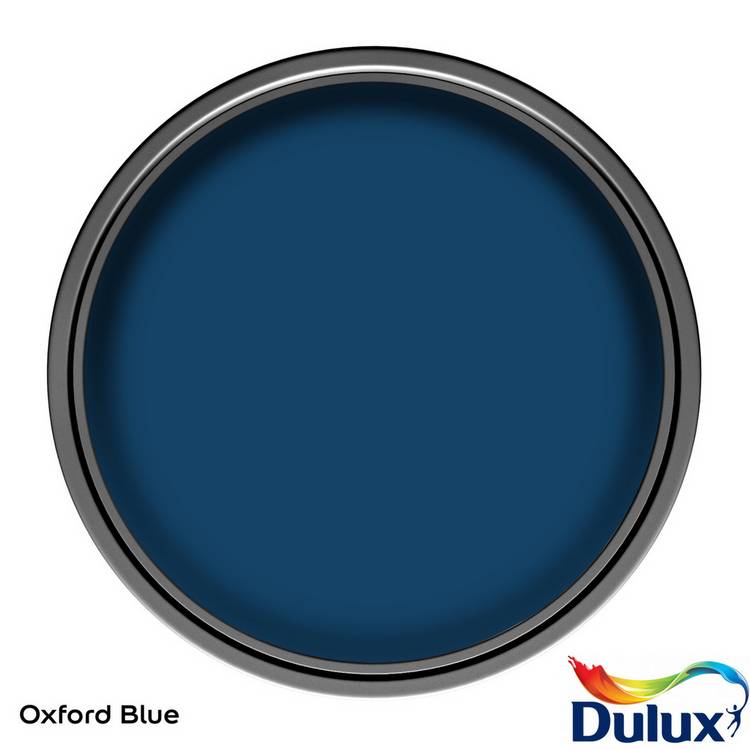 Dulux Weathershield Satin Oxford Blue paint 750ml - British product