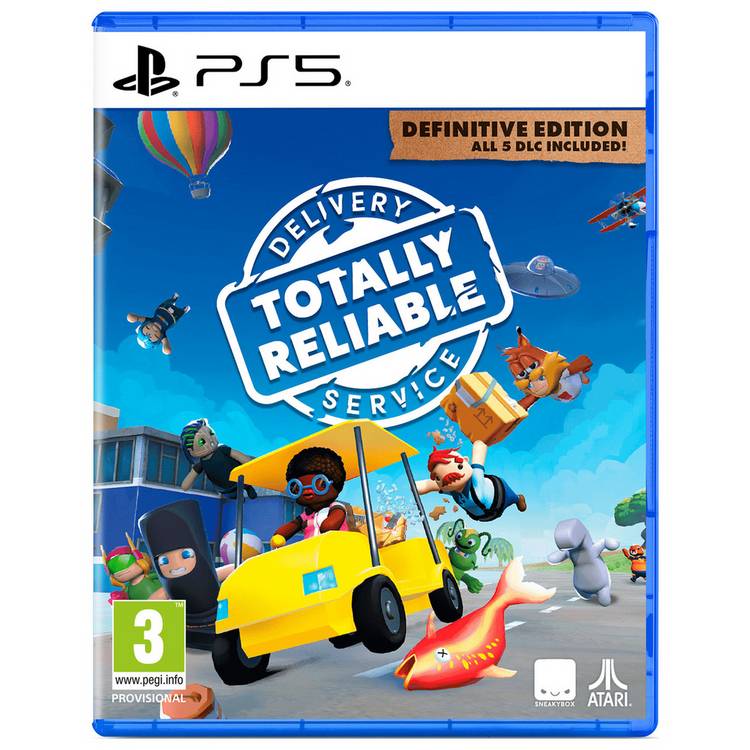 Totally Reliable Delivery Service Definitive Edition PS5 game, imported from the UK