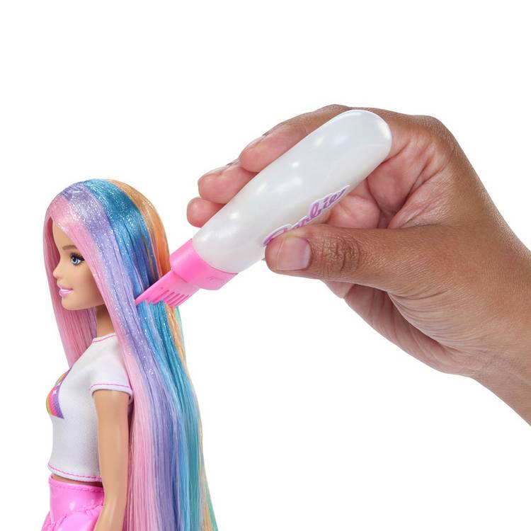 Barbie Rainbow Sparkle Hair fashion doll 32cm, imported from the UK