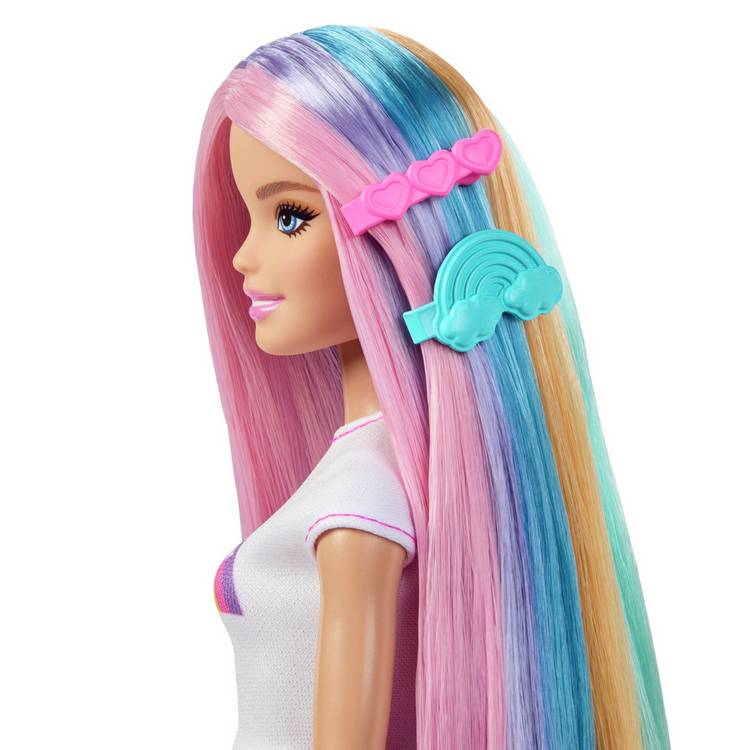 Barbie Rainbow Sparkle Hair fashion doll 32cm, imported from the UK
