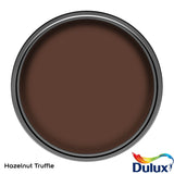 Dulux exterior paint Hazelnut Truffle satin 750ml, UK version