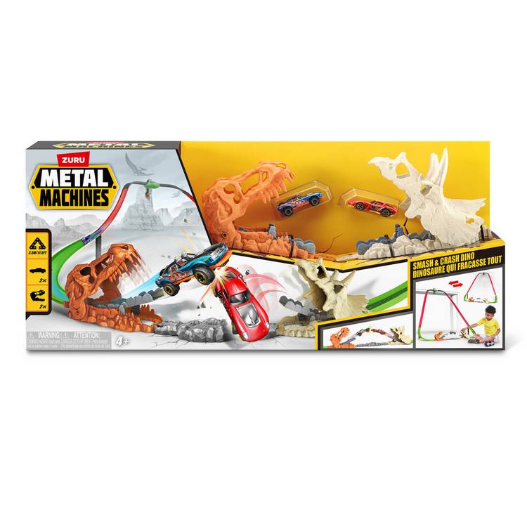 Zuru Metal Machines Smash & Crash Dino Playset - British product