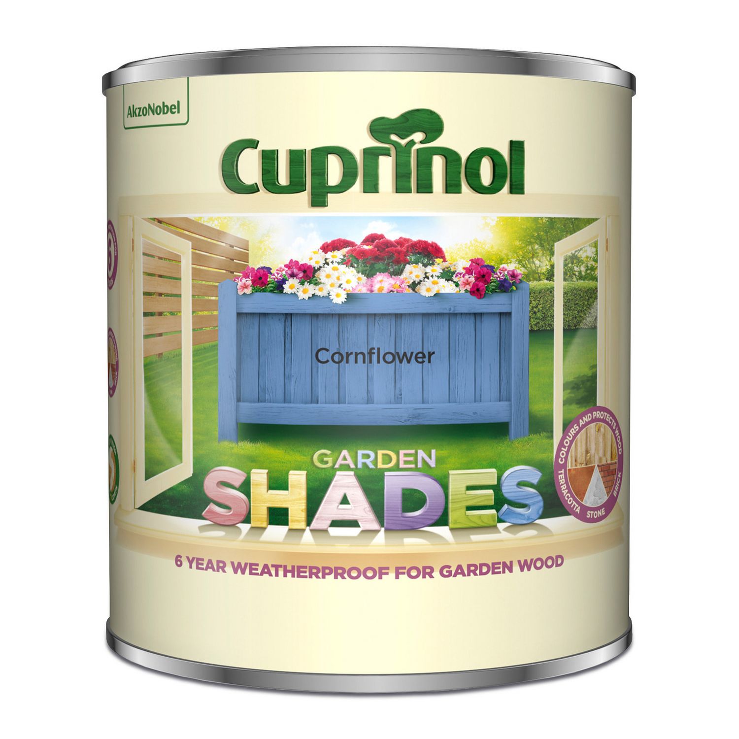 Cuprinol garden paint Cornflower 1L, imported from the UK