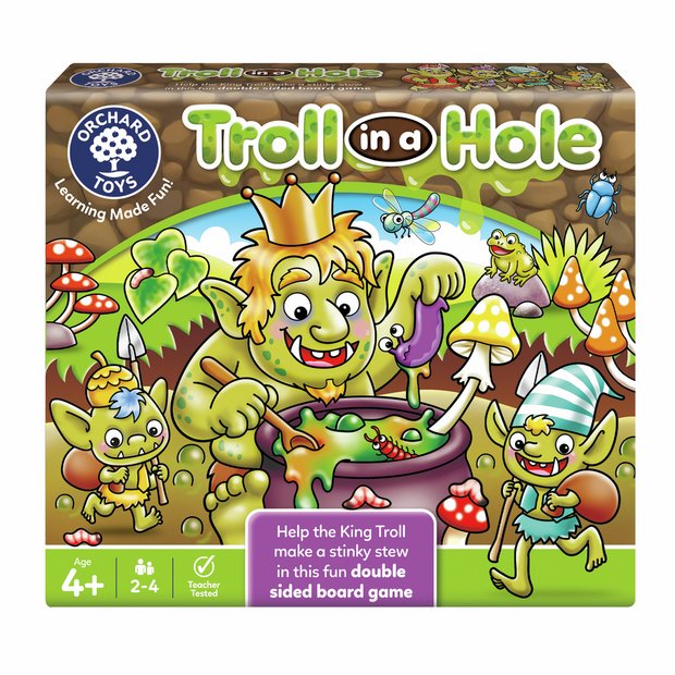 Orchard Toys Troll in a Hole family board game (British brand)
