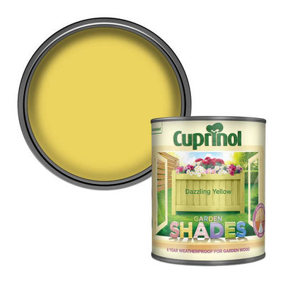 Argos Cuprinol Garden Shades Dazzling Yellow Wood Paint - 1L- Buy online at McGrocer