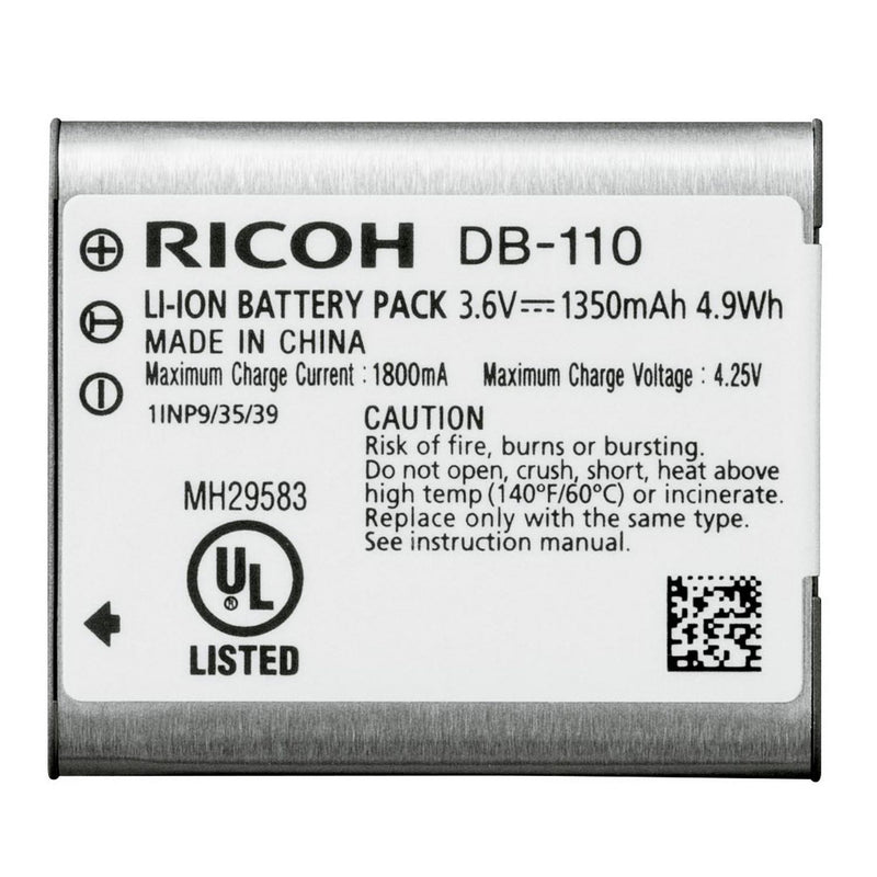 Ricoh DB-110 Li-ion rechargeable battery - British product