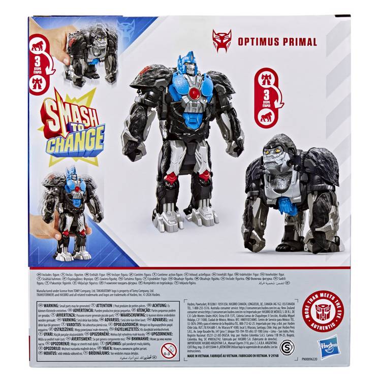 Transformers Smash Changers Optimus Primal action figure 9 inch - British product