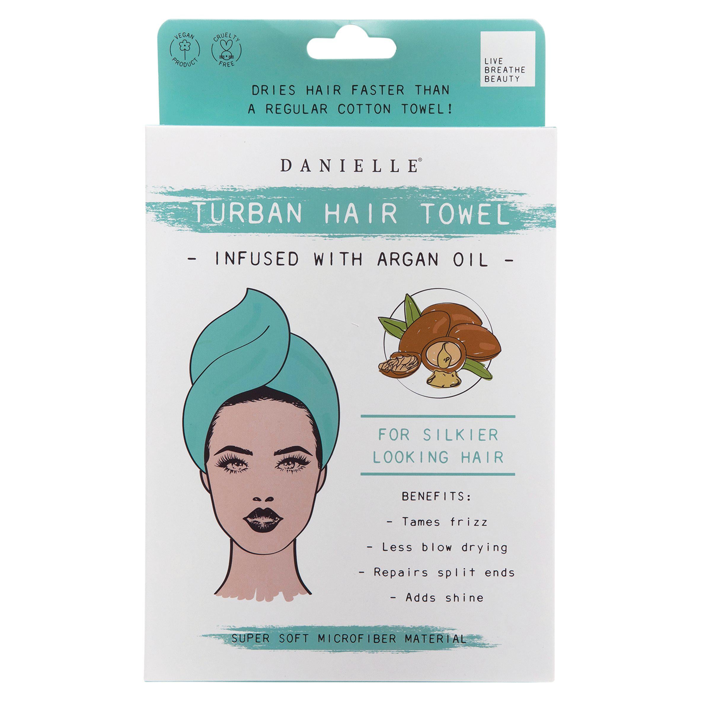 Danielle Turban Hair Towel GOODS Sainsburys   