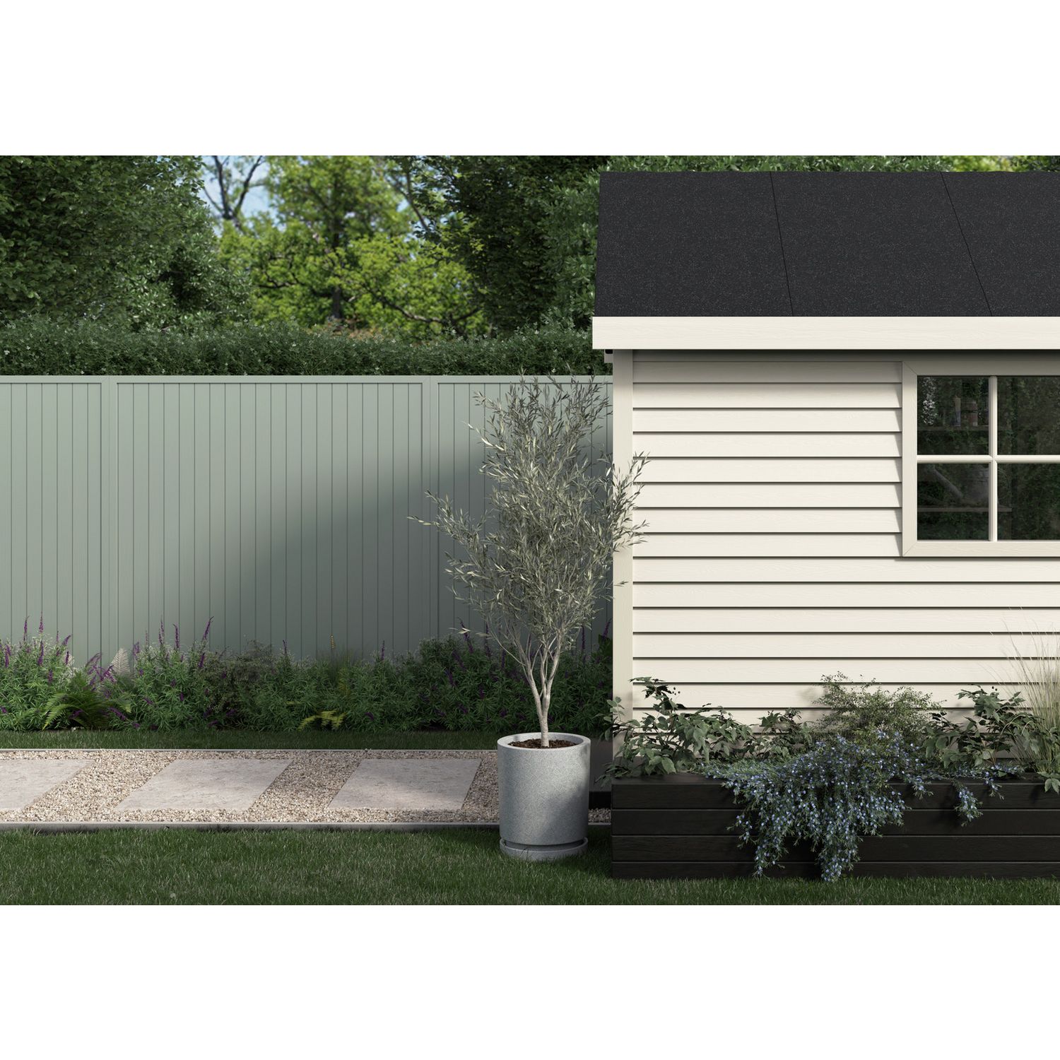 Cuprinol garden paint Wild Thyme 1L, imported from the UK