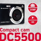 AGFA DC5500 compact digital camera 24MP black, UK version