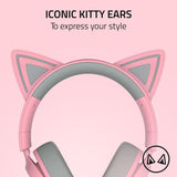 Razer Kraken Kitty pink gaming headset - British product