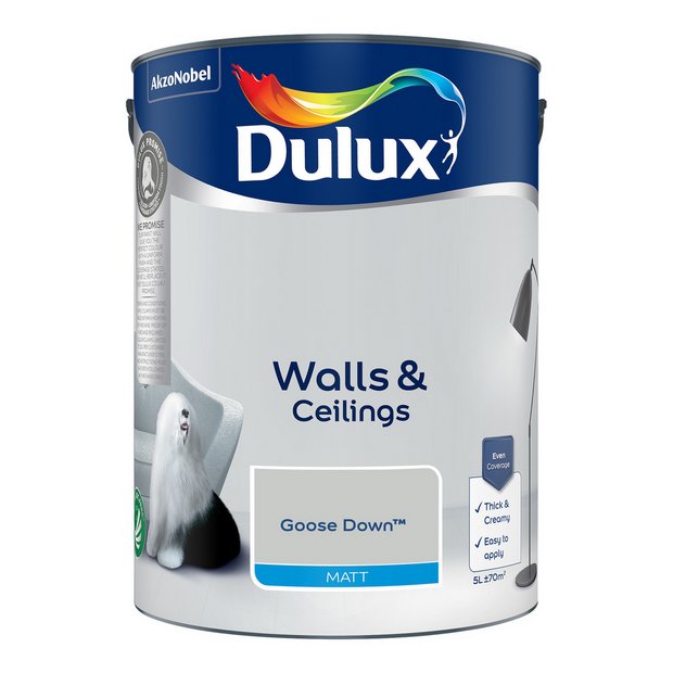 Dulux Goose Down matt paint 5L, UK version