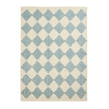 Habitat Blue Diamond tufted cream wool rug 120x170cm (British brand)